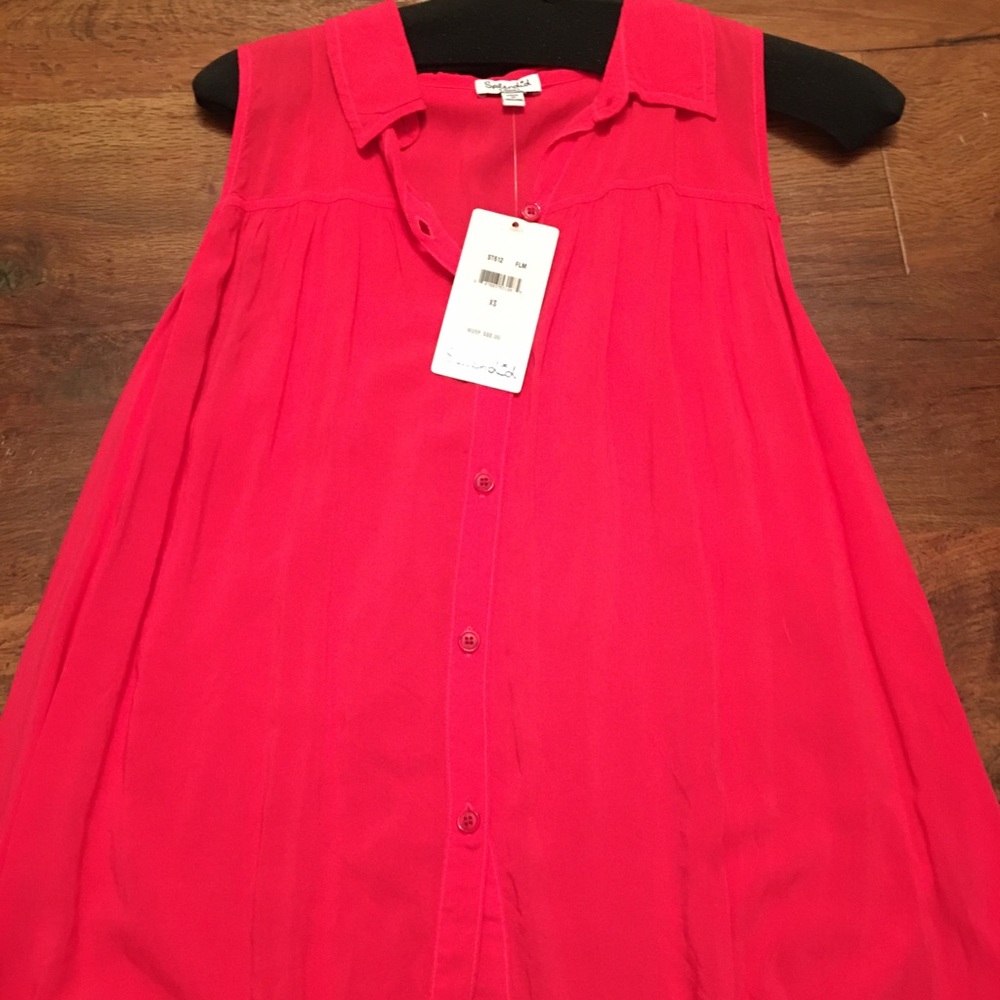 Splendid hot pink tank top